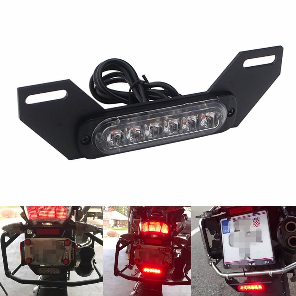 License Plate Light for Bike, Scooty and Car License Plate Brake Tail LED  Police Red and