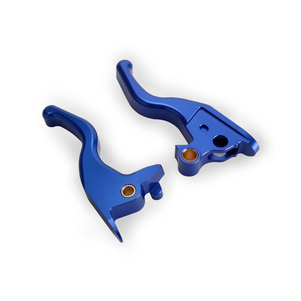 CNC Shorty Hand Control Brake Clutch Levers Kit For Harley Softail M8 Fat Bob FXFB FXBR FXSB FLDE FLSTN/I FLFB FLSTF/I FLSTFB - pazoma