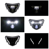 LED Headlight High/Low Beam with Angel Eyes DRL Assembly Kit and Replacement Headlamp For BMW G310GS G310R 2016-2020 2017 2018 2019 - pazoma