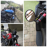 Motorcycle Universal Aluminum Round Rear View Handle Bar End Mirrors for Kawasaki Yamaha Honda Suzuki Chopper Cafe Racer Bobber - pazoma