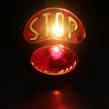 "STOP" Script Brake Taillight 1928-1932 Ford Model A Duolamp Tail Light For Harley Bobber Chopper Cafe Racer Old School - pazoma