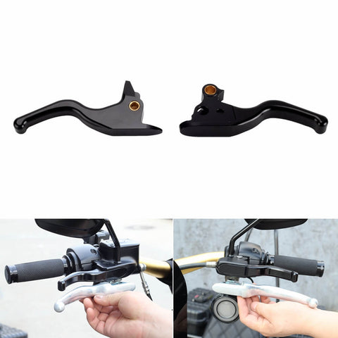 CNC Shorty Hand Control Lever Kit Brake Clutch Levers For Harley Softail Low Rider S Sport Glide Standard Street Bob 15-2023 - pazoma