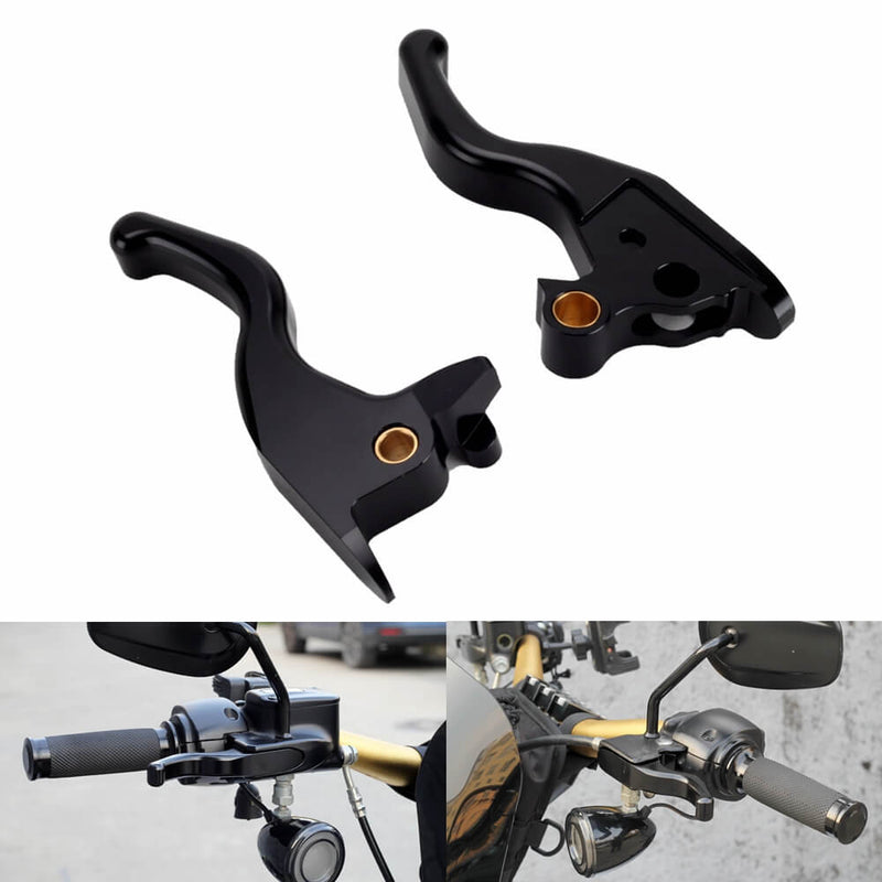 CNC Shorty Hand Control Lever Kit Brake Clutch Levers For Harley Softail Breakout Deluxe Fat Boy Heritage Classic Slim 15-24 - pazoma