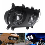 LED Headlight Dual HI/LO Beam Projector Head Lamp w/ DRL For Harley Road Glide Ultra Special Limited ST CVO FLTRU FLTRX FLTRXS FLTRXSE FLTRK - pazoma