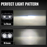 LED Headlight Dual HI/LO Beam Projector Head Lamp w/ DRL For Harley Road Glide Ultra Special Limited ST CVO FLTRU FLTRX FLTRXS FLTRXSE FLTRK - pazoma