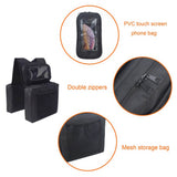 Universal Motorcycle ATV Tank Top Storage Saddle Bag 600D Waterproof Oxford Cloth Luggage Saddlebag Mobile Cup Holder Tool Bags Black - pazoma