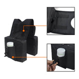 Motorcycle ATV Motorbike Universal Outdoor Fuel Tank Saddlebags Left Right Side Saddle Tool Bags Multi-pocket Cup Holder W/ Mobile Phone Bag - pazoma