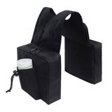 Universal Motorcycle ATV Tank Top Storage Saddle Bag 600D Waterproof Oxford Cloth Luggage Saddlebag Mobile Cup Holder Tool Bags Black - pazoma