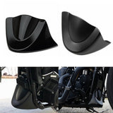 Harley Dyna Street Bob Fat Bob Wide Glide FXD FXDB 2006-2017 Front Chin Spoiler Lower Chin Air Dam Fairing Mudguard Cover - pazoma