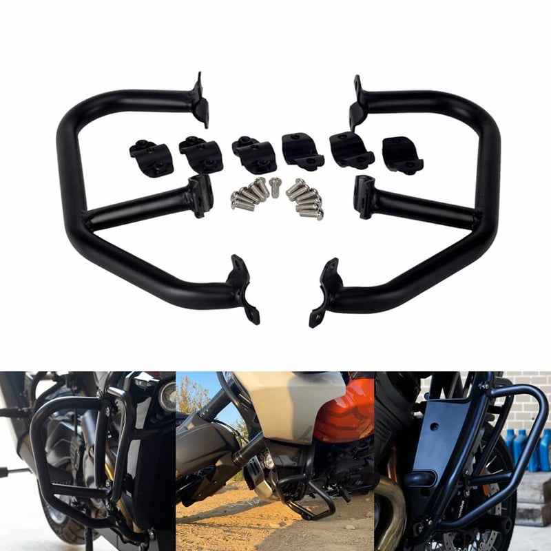 Brush Bumper Extension Engine Guard Highway Crash Bar Stunt Cage Protector Protection For Harley Pan America 1250 ST Special RA1250S CVO 21-25 - pazoma