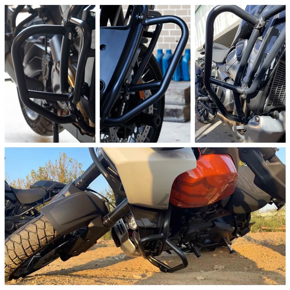 Brush Bumper Extension Engine Guard Highway Crash Bar Stunt Cage Protector Protection For Harley Pan America 1250 Special RA1250S RA1250 21-23 - pazoma