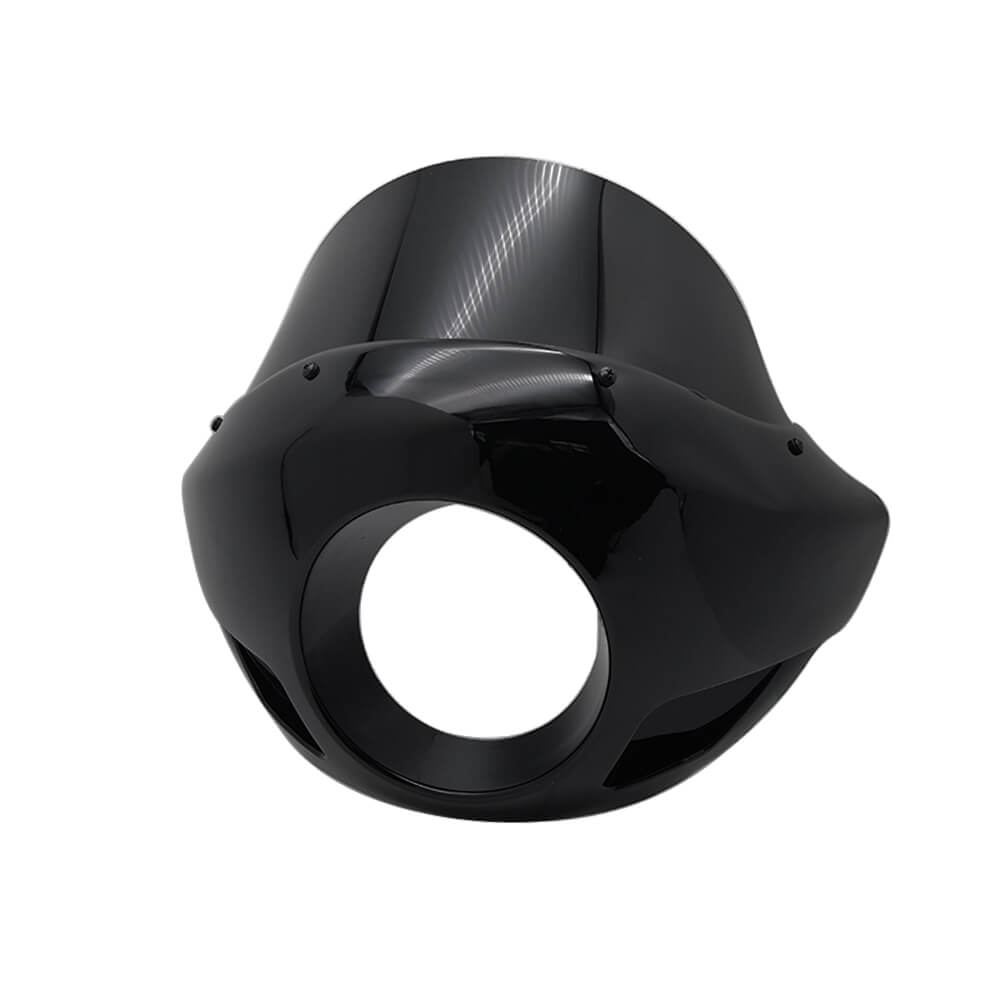 Standard Short Touring Sport Headlight Fairing Windshield For Harley Davidson XL FXD FXR FXBB Adjustable clamp 35mm-49mm forks - pazoma
