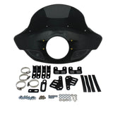 Standard Short Touring Sport Headlight Fairing Windshield For Harley Davidson XL FXD FXR FXBB Adjustable clamp 35mm-49mm forks - pazoma