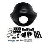 Standard Short Touring Sport Headlight Fairing Windshield For Harley Davidson XL FXD FXR FXBB Adjustable clamp 35mm-49mm forks - pazoma