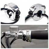 CNC Cafe Racer Motorcycle Switches Headlight Fog Light Horn Brake ON/OFF Start Kill 3 Button Switch M-Switch 7/8" 1" Handlebar - pazoma