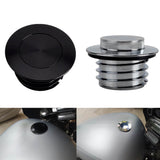 CNC Pop-up Flush Mount Vented Low-Profile Gas Oil Tank Fuel Cap For Harley Softail M8 Street Bob Breakout Standard 114 S 2018-2023
