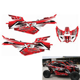 Can-Am BRP Maverick X3/X DS/ X RS 2016-2023 Custom Graphics Backgrounds Sticker Decals Wrap Kit - pazoma