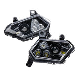 Can-Am Maverick X3 LED Front Headlights Assembly Left Right Headlamp Kit XDS XRS Max Turbo R DPS 2017-2020 Replace OEM Part 710004658 710004659 - pazoma