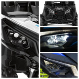 Can Am Maverick X3 XDS XRS Max Turbo R 2017-2020 LED Headlight Conversion Kit High Low Beam Replacement Front Headlamp Left & Right - pazoma
