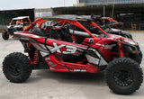 Can-Am BRP Maverick X3/X DS/ X RS 2016-2023 Custom Graphics Backgrounds Sticker Decals Wrap Kit - pazoma