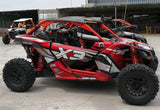 Can-Am BRP Maverick Graphics X3 X Ds X Rs Utv Side X Side Graphics Decal Wraps Kit X Rs 2016-2023 - pazoma