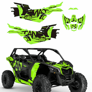 Can-Am BRP Maverick X3/X DS/ X RS 2016-2023 Graphics Kit Utv Side X Side Backgrounds Stickers Decals Custom - pazoma