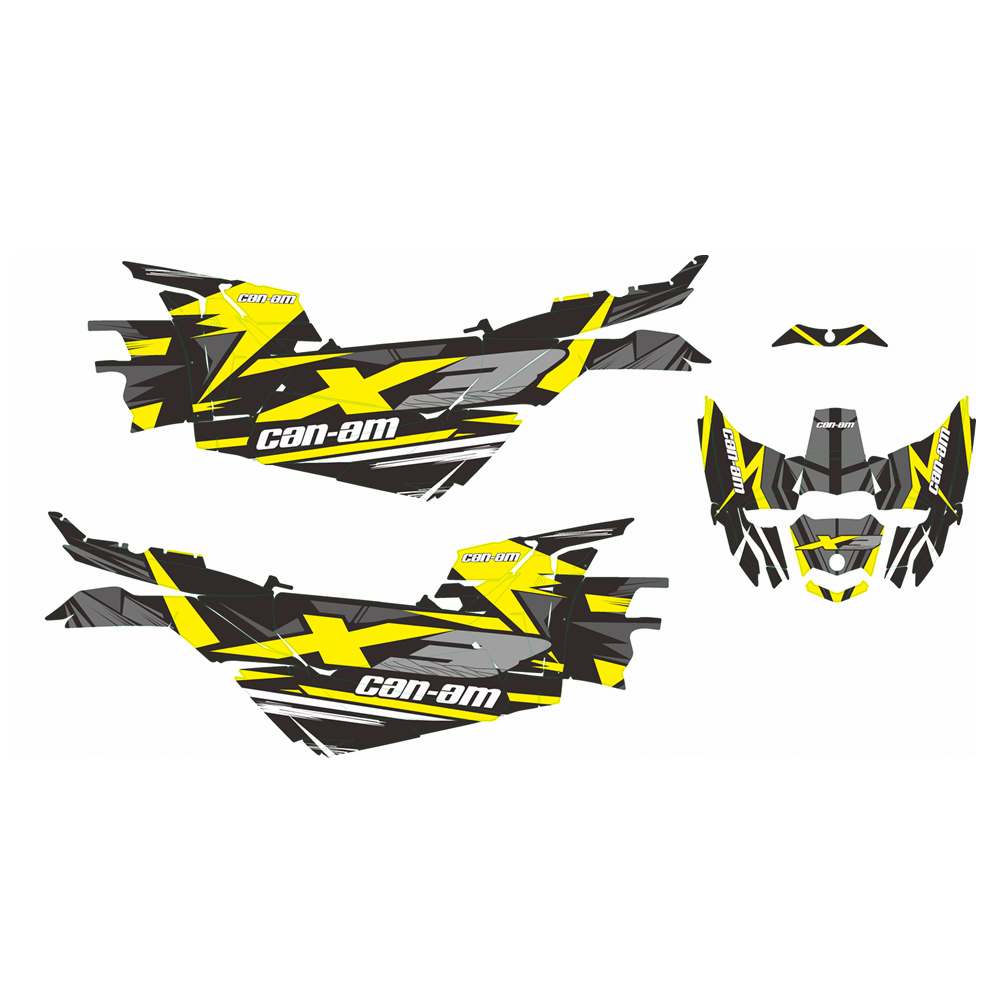 Can-Am BRP Maverick X3/X DS/ X RS 2016-2023 Graphics Kit Utv Side X Side Backgrounds Stickers Decals Custom - pazoma