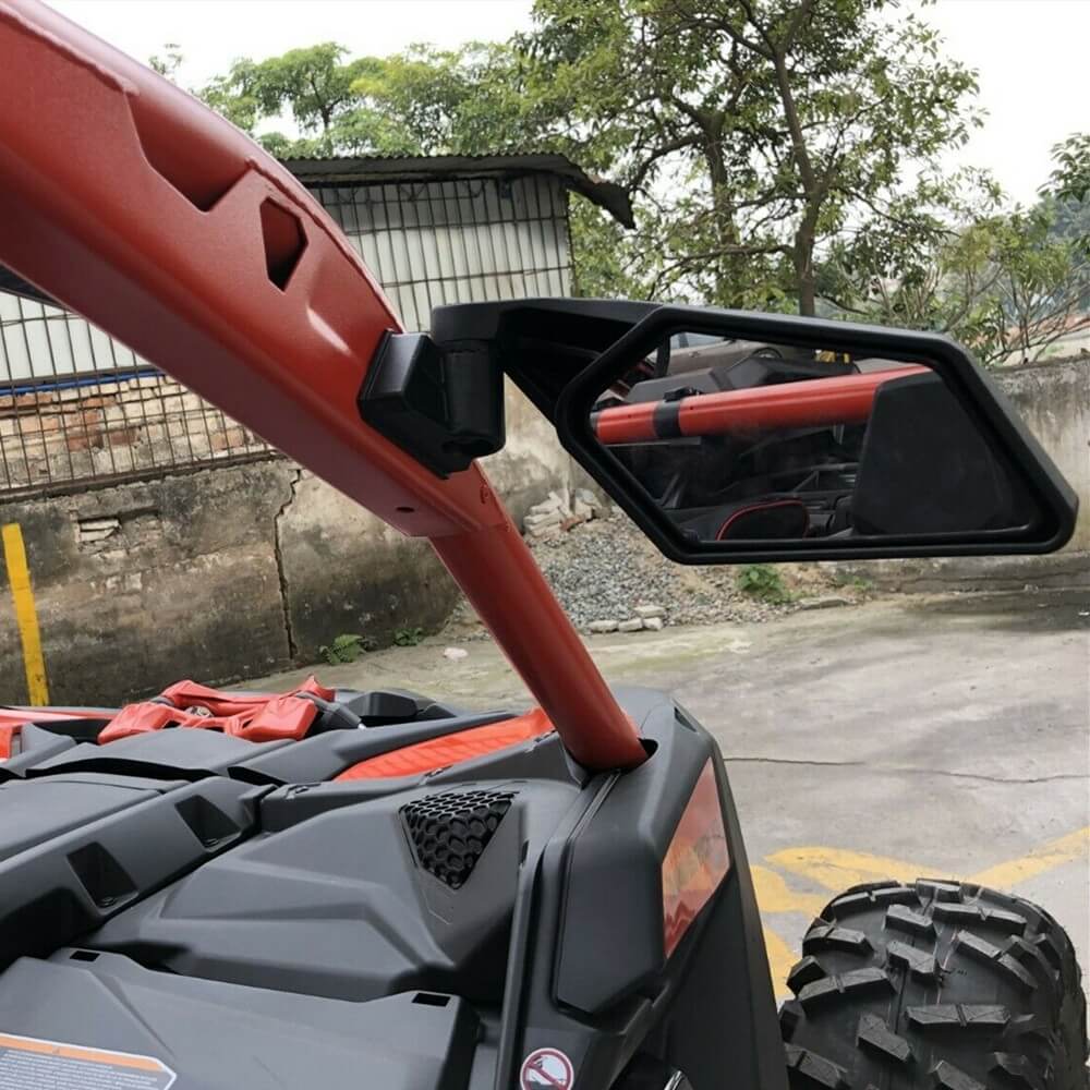 Can-Am Maverick X3 R Max SSP Turbo DPS Rearview Mirror Left & Right UTV Off-road Racing Side Mirrors Kit 2017-2025 Black 715002898 - pazoma