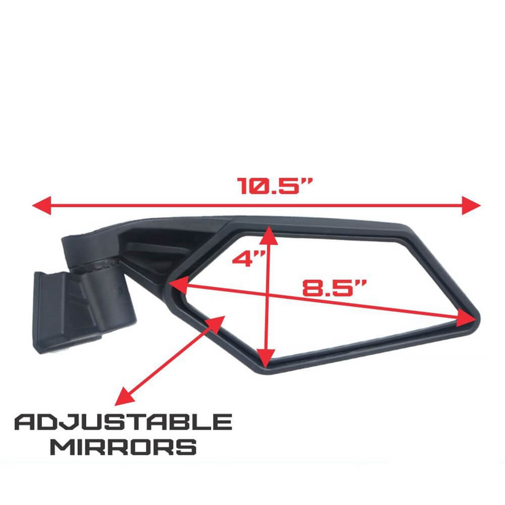 Can-Am Maverick X3 R Max UTV Side Mirror Rearview Mirror Shock Proof Racing Side Mirrors Left & Right 2017-2025 715002898 - pazoma