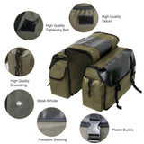 Canvas Motorcycle Saddle Bags Waterproof Saddlebags Luggage Bags Travel Knight Rider Storage Box Vintage Bag For Triumph Honda - pazoma