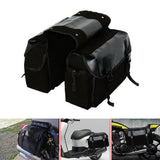 Canvas Motorcycle Saddle Bags Waterproof Saddlebags Luggage Bags Travel Knight Rider Storage Box Vintage Bag For Triumph Honda