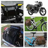 Canvas Motorcycle Saddle Bags Waterproof Saddlebags Luggage Bags Travel Knight Rider Storage Box Vintage Bag For Triumph Honda - pazoma
