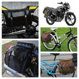 Canvas Motorcycle Saddle Bags Waterproof Saddlebags Luggage Bags Travel Knight Rider Storage Box Vintage Bag For Triumph Honda - pazoma