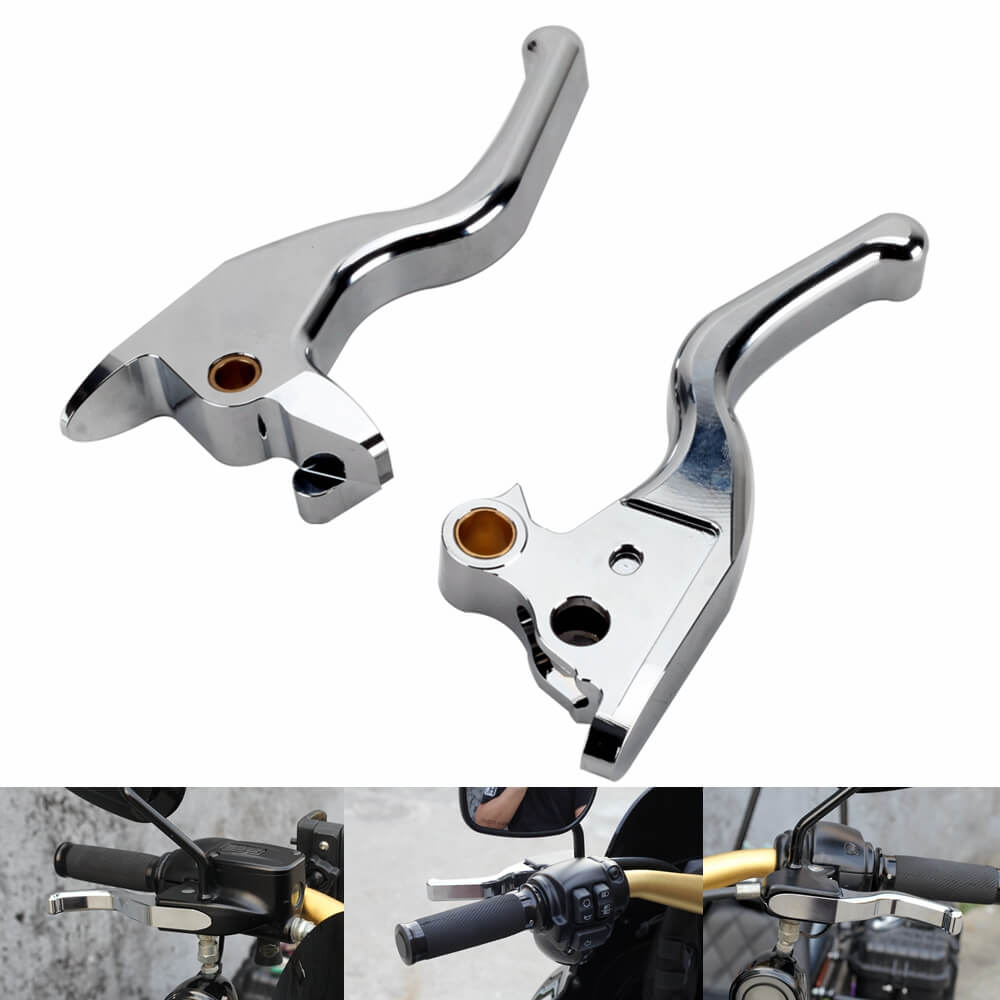CNC Shorty Hand Control Lever Kit Brake Clutch Levers For Harley Softail FLHC FLSTC/I FXLR FLSL FLSB FXST FXBB FXDR 114 S 15+ - pazoma
