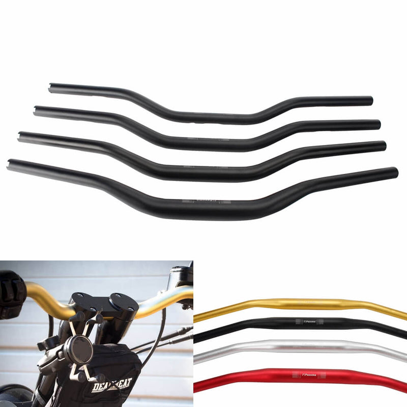 Club Moto Style Bar with 1″ End MX Variable Section Aluminum Conical Fat Handlebar For Harley Dyna Softail Sportster Road King Glide - pazoma