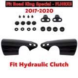 Club Style HD PC Handguards Hand Guard Black Polycarbonate w/Cutouts For Harley-Davidson Road King Special FLHRXS 2017-2024 - pazoma