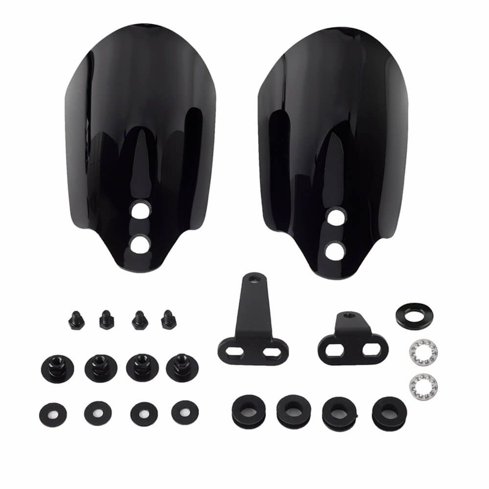 2004-2022 Harley Sportster XL 883 1200 C R N L X 48 Forty-Eight Iron Custom Low Nightster Roadster Club Style Handguards Hand Guard - pazoma