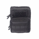 Club Style Tall Utility Molle Traveller Bar Handlebar T-Bar Bag For Harley Davidson Softail Dyna Sportster Black - pazoma