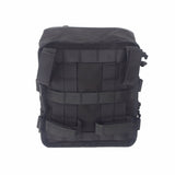 Club Style Tall Utility Molle Traveller Bar Handlebar T-Bar Bag For Harley Davidson Softail Dyna Sportster Black - pazoma