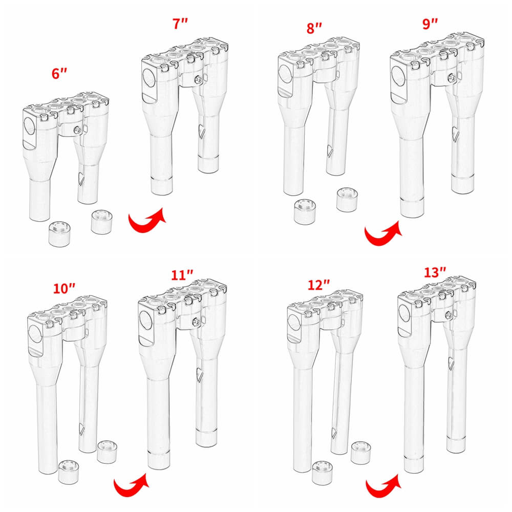 在庫処分】 SMT-1 Davidson 1/4 in Hefty Handlebar Risers Riser 2