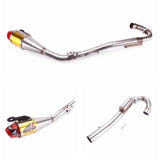 Motorcycle Full Exhaust Muffler System Slip On Pipe For Honda CRF230F 2008-2020 Gold - pazoma