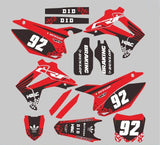 Honda CRF250 2014-2017 CRF450 2013-2016 Sticker Decal Customized Full Graphics Backgrounds PVC high translucent film - pazoma