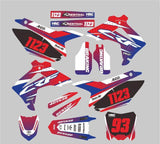 Honda CRF250 2014-2017 CRF450 2013-2016 Sticker Decal Customized Full Graphics Backgrounds PVC high translucent film - pazoma