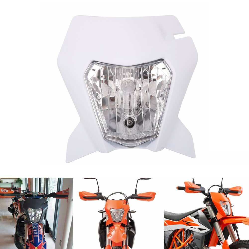 Motorcycle Dirt Bike Headlights Headlamp Head Lamp Light Fairing With H4 Bulb For KTM 690 SMC R ENDURO R 2019-2022 - pazoma