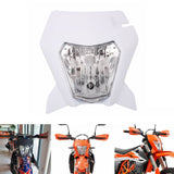Motorcycle Dirt Bike Headlights Headlamp Head Lamp Light Fairing With H4 Bulb For KTM 690 SMC R ENDURO R 2019-2022 - pazoma