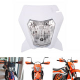 Motorcycle Dirt Bike Headlights Headlamp Head Lamp Light Fairing With H4 Bulb For KTM 690 SMC R ENDURO R 2019-2022 - pazoma
