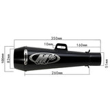 38mm-51mm Motorcycle GP Exhaust Muffler Pipe Silencer Slip On Dirt Bike Scooter Motocross ATV M4 - pazoma