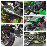 38mm-51mm Motorcycle GP Exhaust Muffler Pipe Silencer Slip On Dirt Bike Scooter Motocross ATV M4 - pazoma