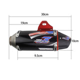 Full Slip-On Exhaust Muffler Complete Dual Exhaust System For Honda CRF150F CRF230F 2003-2016 - pazoma