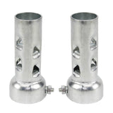 4" X 2" Louvered Core Short Muffler Torque Reversion Exhaust Drag Pipe Killer Baffle Silencer db-Killer db-Eater For Harley Big Twin Sportster Honda - pazoma